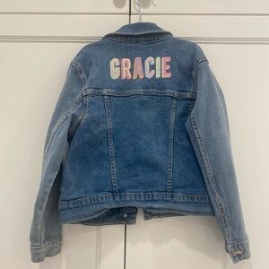 Gracie monogrammed denim jacket